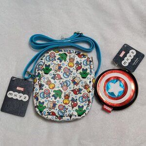 Marvel Disney Bag and Captain America Coin Purse